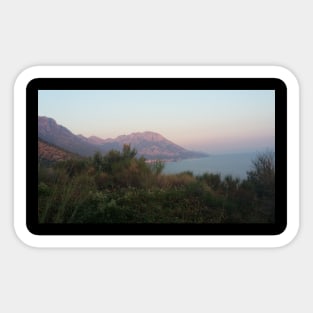 Mountain bay Sticker